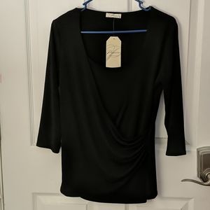 NEW black layered blouse